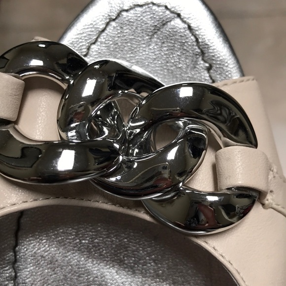 Tignanello Leather Peep-toe Slingback Wedge - Picture 4 of 5